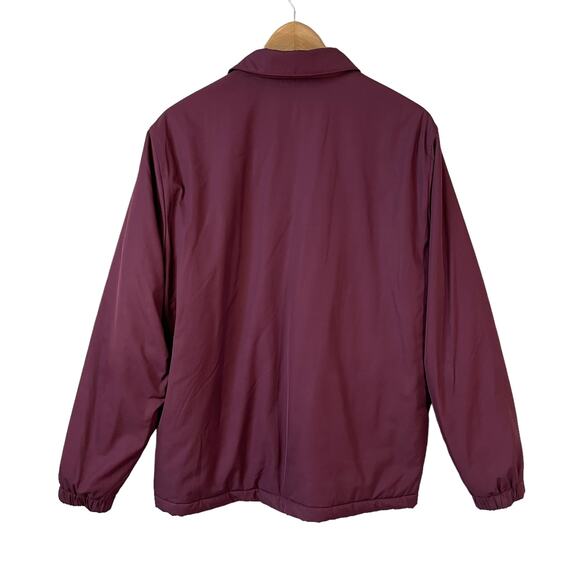 Bonobos Mens Slim Fit Coaches Full Zip Jacket Burgundy Sz Medium Classic Utility - Picture 3 of 10